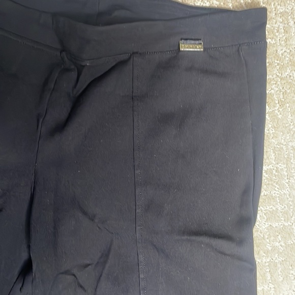 Calvin Klein Black straight-legged slacks. - Picture 3 of 4